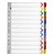 DIVIDERS A4 POLYPROPYLENE TAB INDEX JANUARYDECEMBER ASSORTED COLOURS 