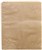 PAPER BAG 3F 3 FLAT LONG 240MM X 200MM BROWN 500PK