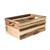 WOOD CRATE RUSTIC OILED 340MM X 230MM X 150MM ACACIA WOOD