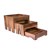 NESTED RAISER 3 TIER LARGE SET OF 3 280MM X 280MM X 220MM ACACIA WOOD