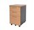 STELLA PILOT P14 MOBILE PEDESTAL 21 FILE DRAWER BEECH  IRONSTONE