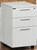 STELLA SW14 LOCKING MOBILE PEDESTAL 2 BOX DRAWER 1 FILE DRAWER WHITE 415W X 500D X 675H