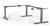 DESK SITSTAND 3 LEG VERTILIFT WORKSTATION SILVER FRAME ONLY