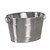 BUCKET ICE  WINE  BEVERAGE TUB OVAL 360MML X 270MMW X 220MMH MATTE SILVER