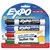 EXPO WHITEBOARD DRY ERASE MARKERS BULLET ASSORTED 4PK