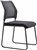CHAIR STYLE VISITOR NEO SLED BASE BLACK FABRIC SEAT  MESH BACK