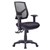 STYLE ERGONOMICS HINO CHAIR BLACK MESH BACK WITH METRO BLACK FABRIC SEAT  ADJUSTABLE ARMS