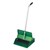 DUST PAN DUSTPAN LOBBY WITH LID METAL NO BROOM 305MM X 275MM GREEN
