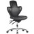 CHAIR STYLE ERGONOMICS SIREN INDUSTRIAL STOOL IN BLACK PU