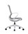 MARICS WHITE FRAME LIGHT GREY MESH CHAIR WITH ARMS