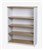 BOOKCASE SHELVING OXLEY BC12 4 SHELVES 1200 X 315 X 900MM OAK  WHITE