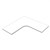 YS DESIGN CORNER WORKSTATION TOP ONLY 1800MM X 1800MM X 750MM D BEECH
