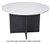 TABLE OXLEY ROUND MEETING 900MM DIAMETER OAK  WHITE