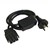 CABLE BASKET STARTER 3M WITH 10AMP 3 PIN PLUG BLACK