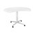 TABLE MATIC APPLE 1200W X 953D X 725MMH WITH CHROME PEDESTAL BASE ON CASTORS