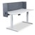 DESK MOUNTED SCREEN WRAP MR VERTILIFT 600MMH LIGHT GREY TO SUIT 1500W TOP