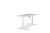 DESK SITSTAND 2 LEG VERTILIFT WHITE FRAME WHITE TOP 1800W X 750MMD WITH SCALLOP