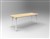 TABLE RAPIDLINE ETERNITY MEETING 1800 X 750 X 730MMH NATURAL OAK  WHITE