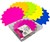 SIGN STAR BLANK 80315 LARGE 205MM FLUORO ASSORTED COLOURS SINGLE SIDED 60PK