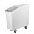 INGREDIENT BIN BUCKET MOBILE WITH WHEELS POLY CARBONATE WITH SCOOP 333MM X 747MM X 711MM 80L WHITE 