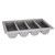 CUTLERY TRAY 4 COMPARTMENTS PLASTIC 530MM X 325MM X100MM GREY