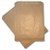 PAPER BAG 4F 4 FLAT LONG 270MM X 240MM BROWN 4F 500PK
