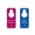SIGN DOOR HANGER DO NOT DISTURB  PLEASE TIDY MY ROOM 5PK
