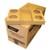 DRINK CARRY TRAY HOLDER 2  4 CUP CARDBOARD KRAFT BOX 100