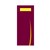 CUTLERY POUCH BARI 202MM X 85MM MAROON WITH YELLOW 2PLY NAPKIN 600PK