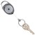 REXEL RETRACTABLE KEY HOLDER SNAP LOCK CHARCOAL
