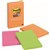 POST IT 3M 6603SSUC SUPER STICKY NOTES LINED 98MM X 149MM RIO DE JANEIRO ASSORTED COLOURS 3PK