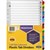 DIVIDERS MARBIG INDEX DIVIDER MANILLA 120 TAB A4 ASSORTED