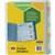 DIVIDERS MARBIG COPYSAFE POCKET PP 10TAB A4 ASSORTED