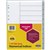 DIVIDERS MARBIG PP INDEX PLASTIC 110 TAB A4 GREY