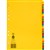 DIVIDERS A4 MANILLA BOARD TAB INDEX AZ BRIGHTS ASSORTED COLOURS EACH1 PACK25