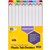 DIVIDERS A3 MANILLA BOARD TAB INDEX 10 TAB LANDSCAPE ASSORTED COLOURS