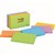 POST IT 3M 6355AU LINED RULED PADS 73MM X 123MM ASSORTED JAIPUR 5PK