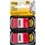 POST IT 3M 680RD2 FLAGS RED TWIN 100PK