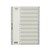 DIVIDERS A4 POLYPROPYLENE TAB INDEX 120 GREY