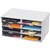 DESKTOP ORGANISER SORT N STOR MARBIG GREY 8 COMPARTMENTSPIGEON HOLES EACH1 PACK10