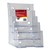 DEFLECTO 77901 STANDARD BROCHURE HOLDER A5 FOUR TIER CLEAR