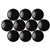 QUARTET MAGNETIC BUTTONS 20MM BLACK 