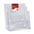 DEFLECTO 77865 BROCHURE HOLDER A4 TWO TIER FREE STANDINGWALL MOUNT CLEAR