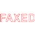 STAMP XSTAMPER SELF INKING PRE INKED 1346 MESSAGE STAMP  FAXED  RED INK