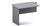 DDK ACCENT FIXED EMPTY DESK RETURN 900 X 600 X 725MM GREYGREY