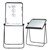 EASEL WHITEBOARD BOONE REVERSIBLE TILT 950MM X 675MM BLACK