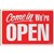 HEADLINE SIGN OPENCLOSED PLASTIC 200 X 300MM REDWHITE EACH1 PACK6