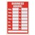 SIGN HEADLINE P8272 SIGN BUSINESS HOURS 203MM X 305MM RED  WHITE