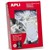 TICKETS APLI 391 STRUNG 28X43MM WHITE EACH100 PACK500