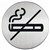 SIGN DURABLE PICTOGRAM SIGN NO SMOKING 83MM STAINLESS STEEL